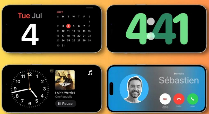 上海苹果手机维修分享iOS17横屏充电待机显示有什么好处 