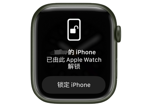 上海苹果手机维修分享用 AppleWatch 解锁配备面容 ID 的 iPhone方法 