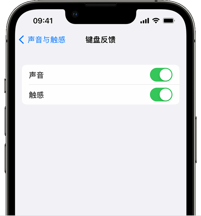 上海苹果14维修分享iPhone 14 系列机型如何开启键盘声音或触感反馈 