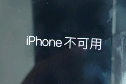 上海苹果服务网点分享锁屏界面显示“iPhone 不可用”如何解决 