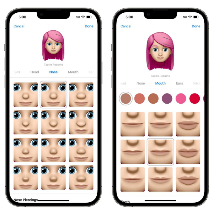上海苹果手机维修分享​iOS 16中的拟我表情有了哪些变化和升级 